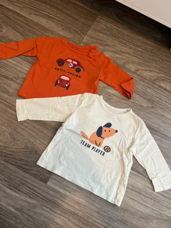 Lot de 2 t-shirt s manche longues