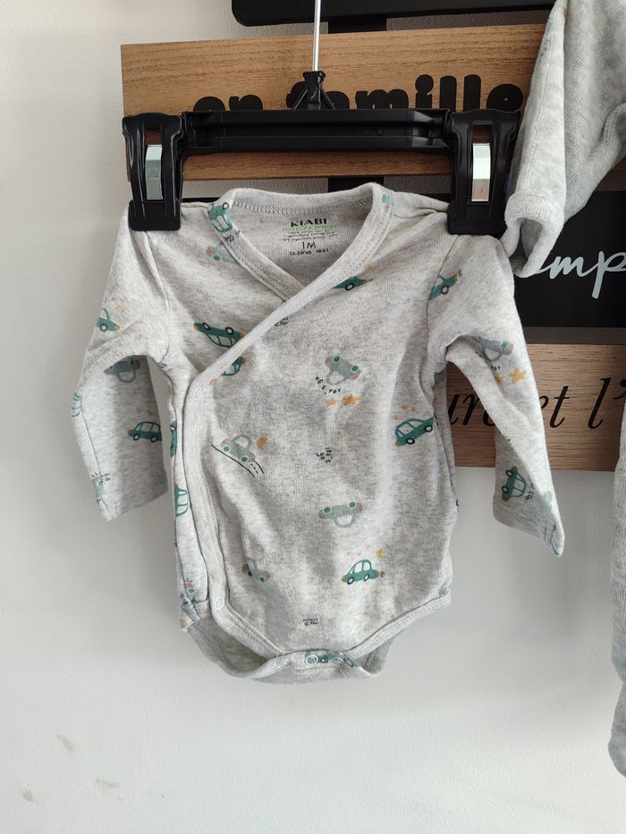 Ensemble pyjama bébé garçon taille 1 mois - photo numéro 3