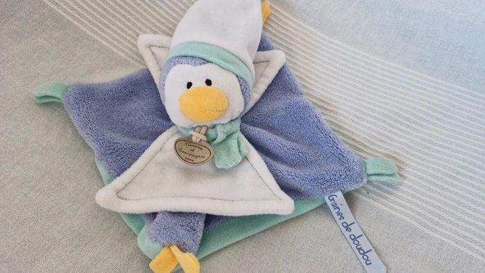 Doudou plat graines de doudou Pingouin Doudou et cie