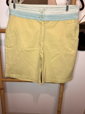 Short long vert et bleu