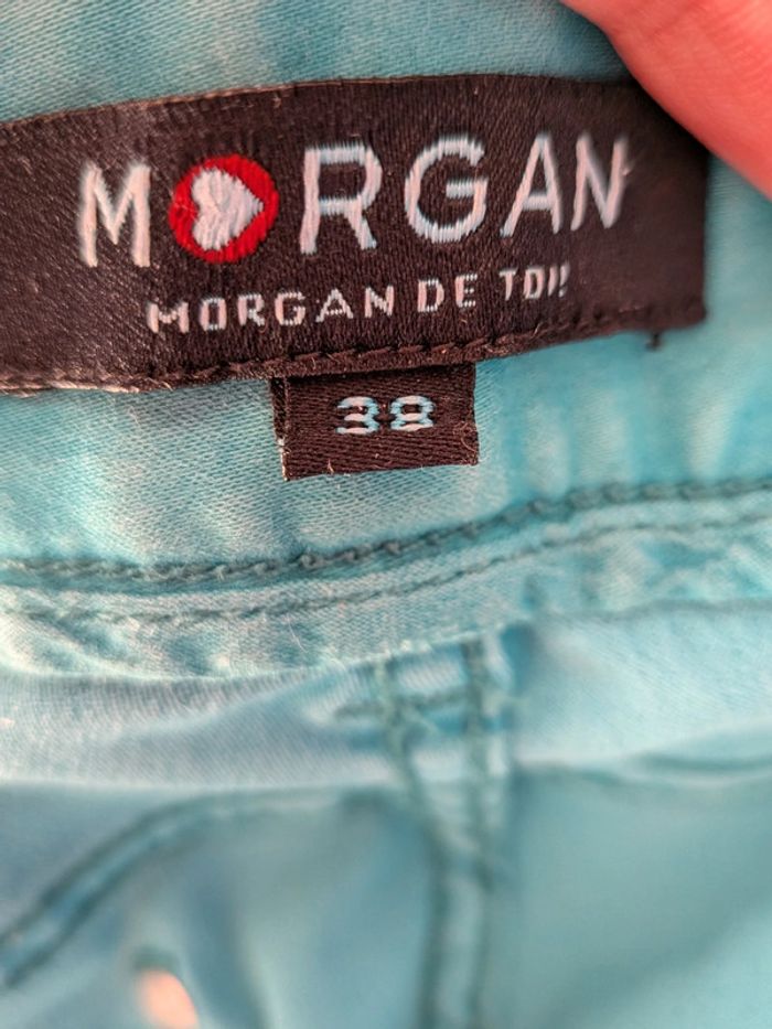 Pantalon Morgan bleu turquoise - photo numéro 4