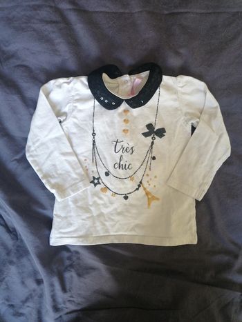 T-shirt manches longues gemo 18mois