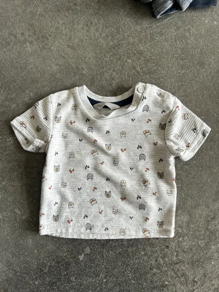Lot de 4 tee-shirt manches courtes 3 mois - photo numéro 5