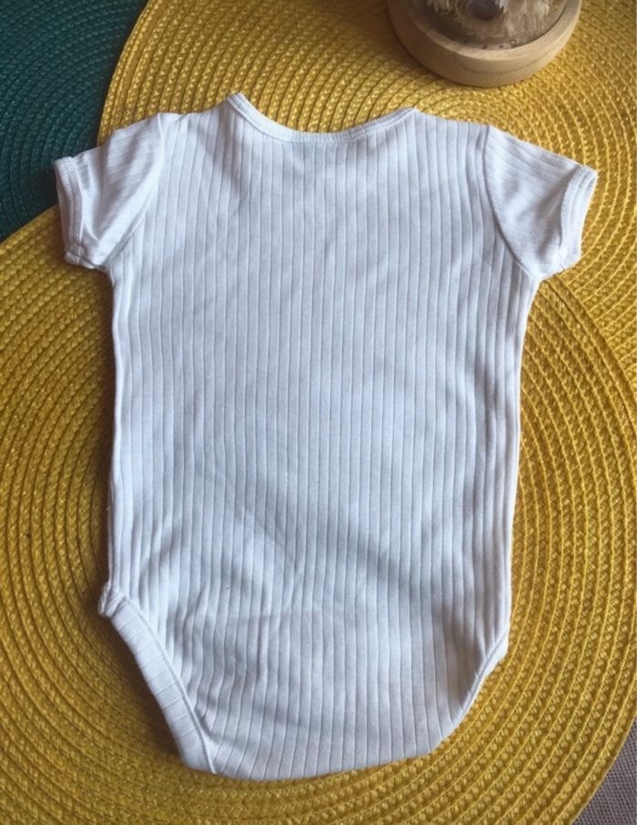 Body blanc rayure fagottino 1/3 mois - photo numéro 2