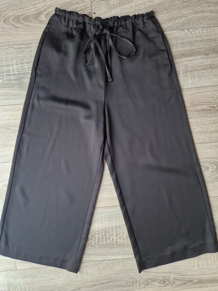 Pantalon court palazzo mango
