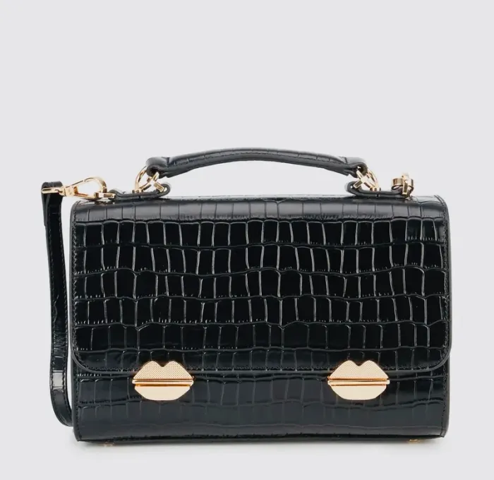 Sac en cuir croco neuf femme chic Bons baisers paris