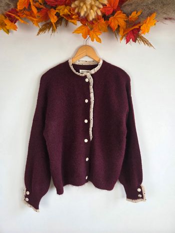 Gilet bordeaux taille 38