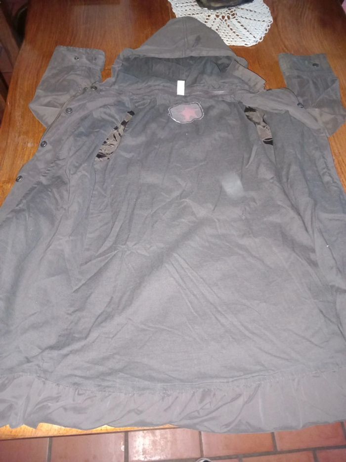 😷manteau long Okaidi 8ans marron - photo numéro 4