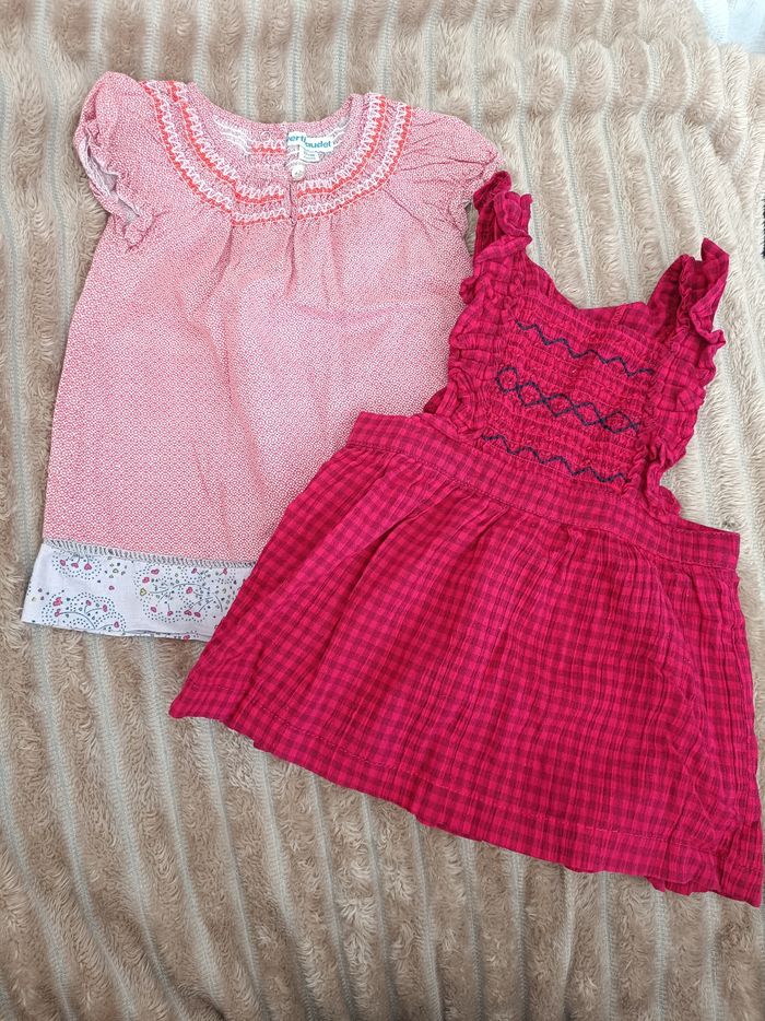 Lot robes / tunique 6 mois Kiabi Vertbaudet très bon état - photo numéro 1