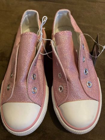 Baskets rose pailletté neuves