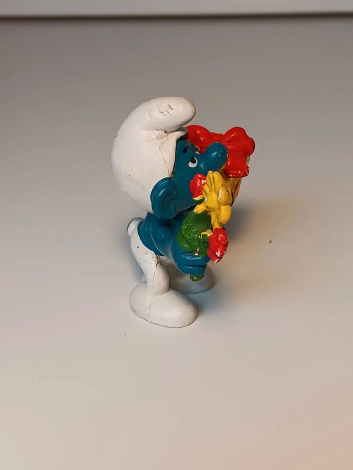 Figurine vintage Schtroumpf farceur schleich peyo W.germany - photo numéro 2