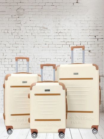 Trocadéro set 3 valises S/M/L - Crème
