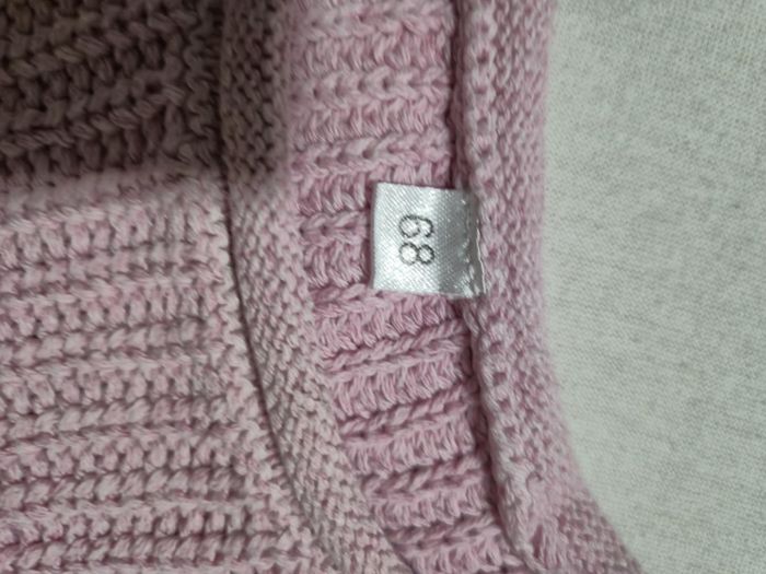Pull sans manches rose bébé 6-9 mois / 68 🌸 - photo numéro 3