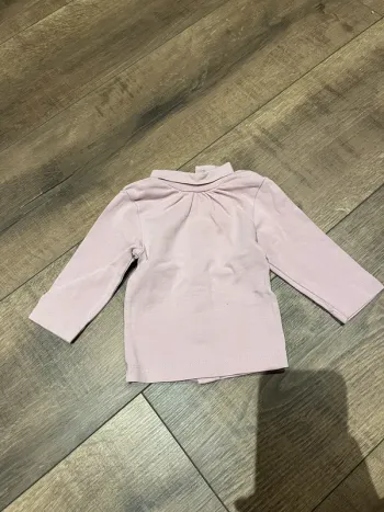 T-shirt manches longues rose