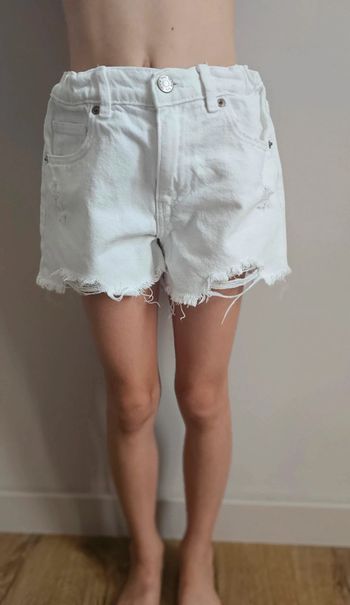 Short en jeans Zara 9 ans blanc