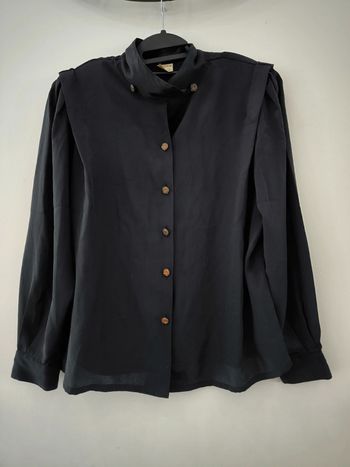 Chemise noir vintage taille 44