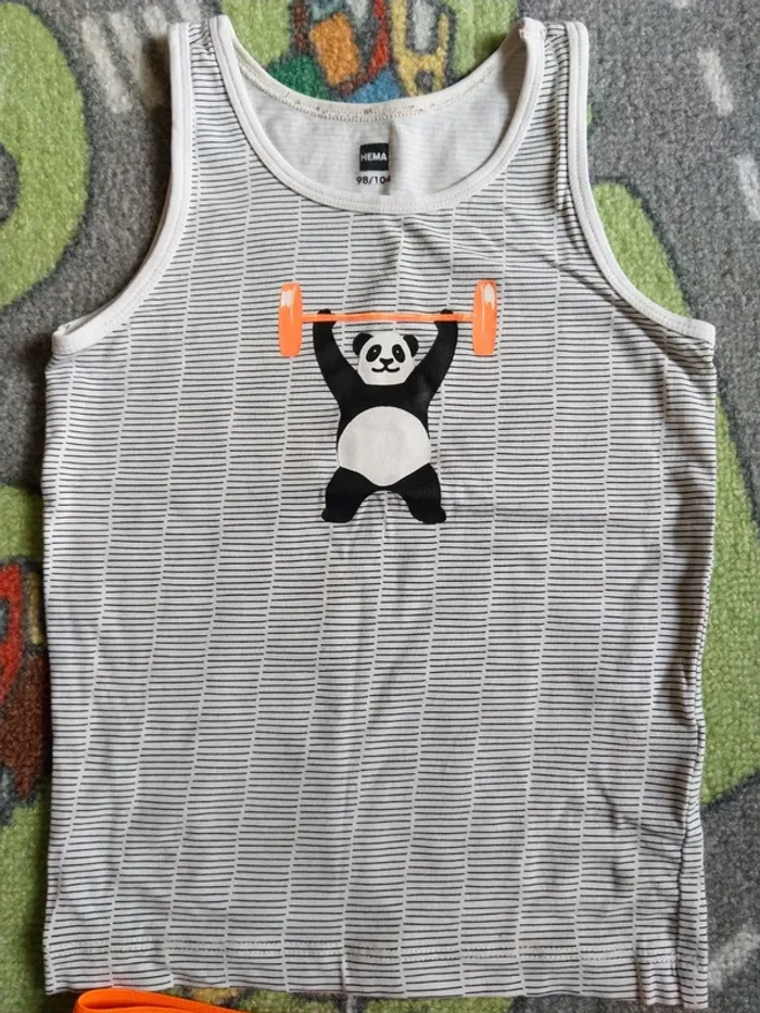 Ensemble maillot de corps et boxer taille 98-104 cm, 2-4 ans - photo numéro 3