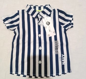 Grain de blé Z chemise rayée avec étiquette