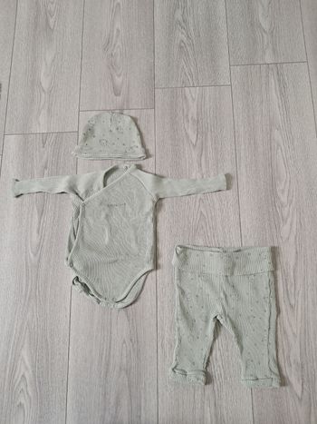 Ensemble 3 pièces - vert - 3 mois / 60 cm