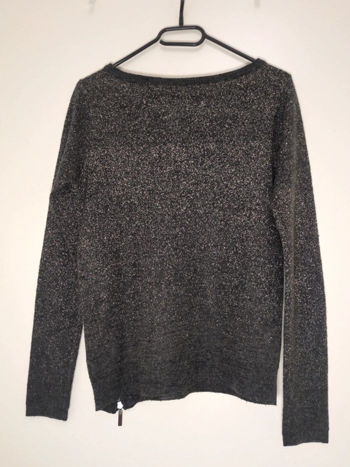 Pull gris chiné paillettes Garcia jeans S - photo numéro 12