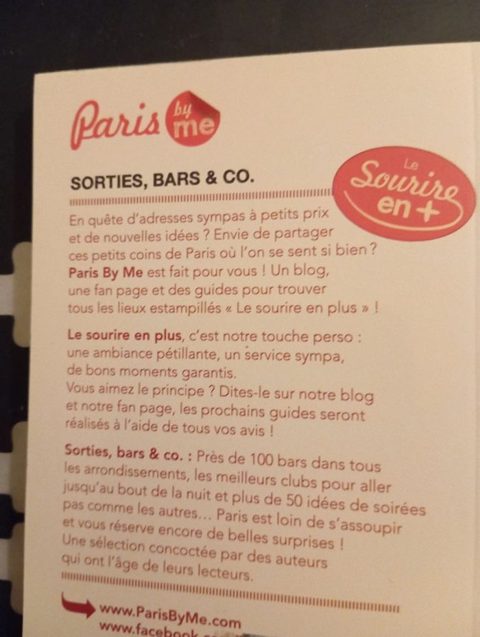 Livre Paris le guide sortie,bar & co Neuf - photo numéro 2