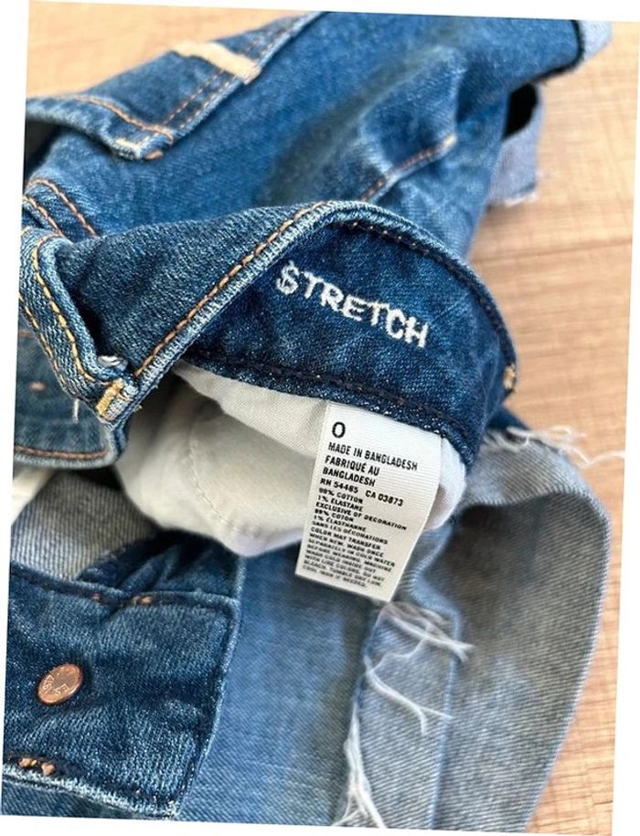 Short court bleu en jean American Eagle taille 0 TBE - photo numéro 15
