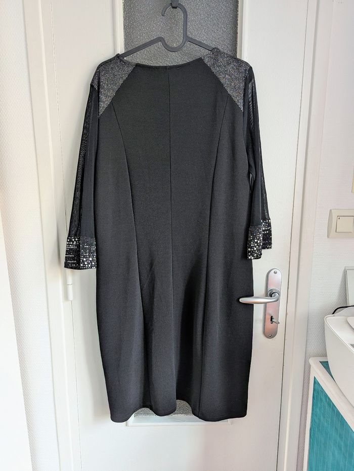 Robe christine laure soirée chic à sequins taille L 40 - photo numéro 3