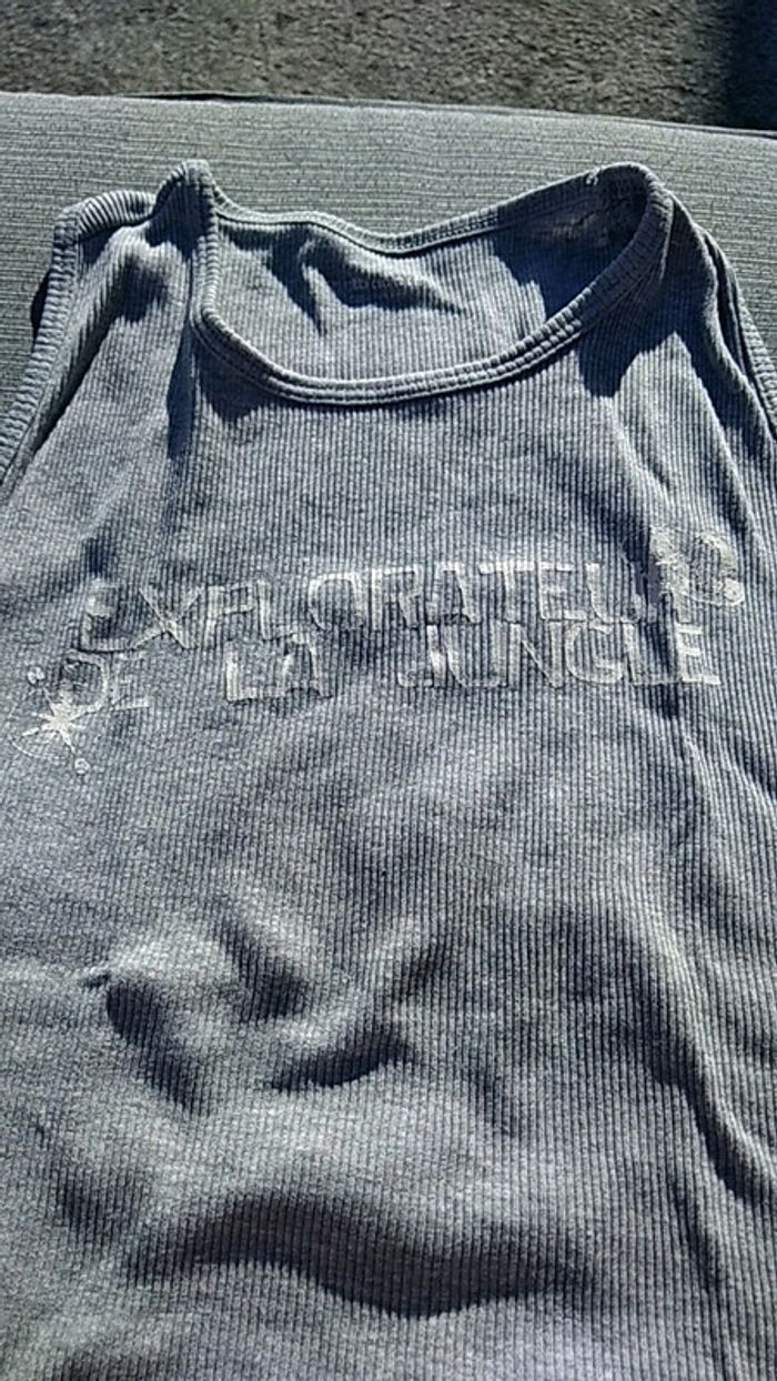 Débardeur marcel gris 8 ans - photo numéro 2