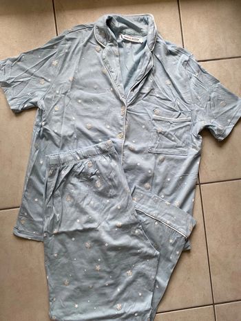 Pyjama femme boyfriend chemise bleu Women Secret