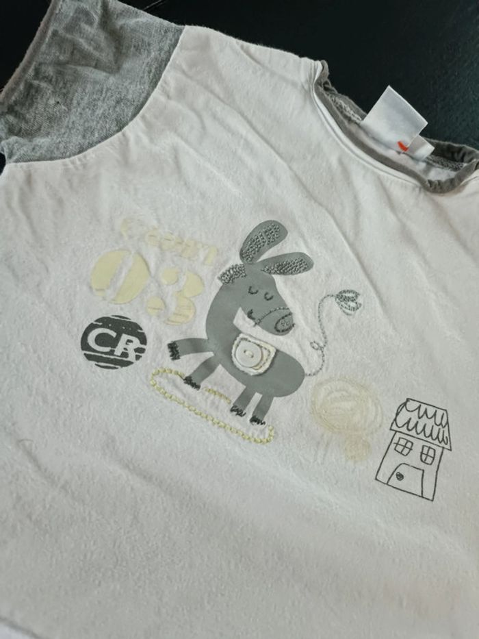 Tee shirt cadet Rousselle 6 mois - photo numéro 2