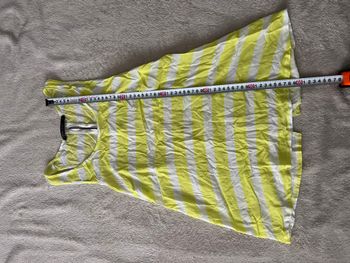 Haut Jennyfer à rayures blanches et jaunes – Taille S