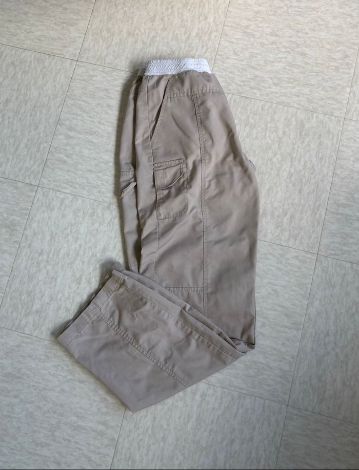 Pantalon cargo vintage pas chère beige Molinel workwear - S