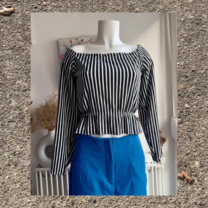 Blouse rayée H&M 🖤 - photo numéro 2