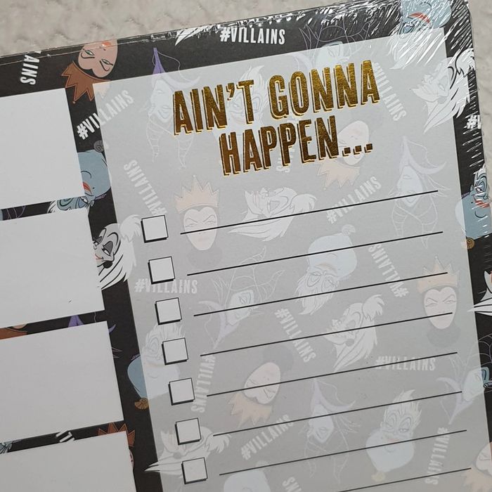 Bloc note semainier disney villainous villains primark - photo numéro 5