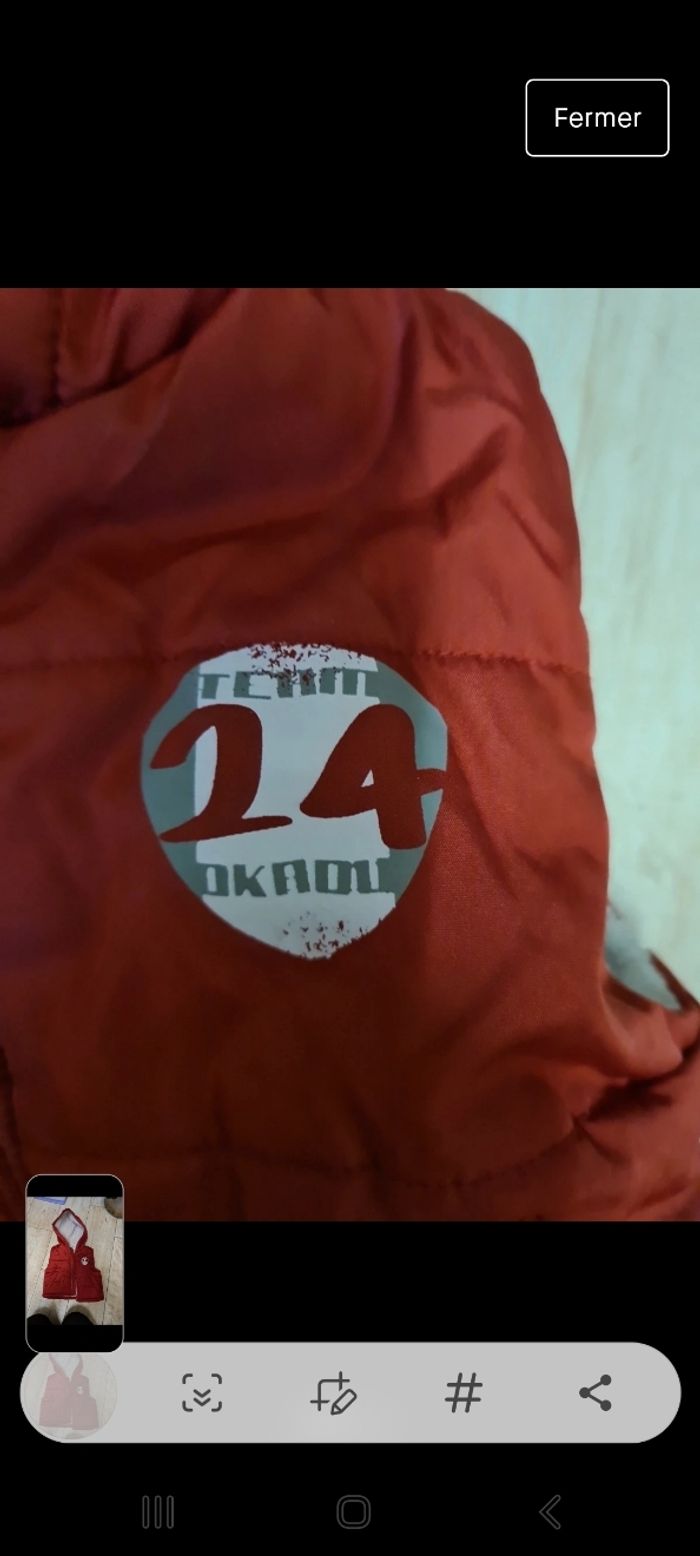 Blouson sans manches 74 cm 9/12 mois - photo numéro 2