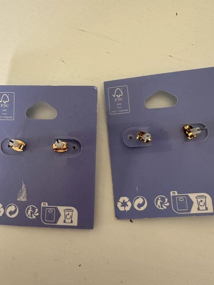 Lot de 2 paires de boucles d’oreille - photo numéro 4