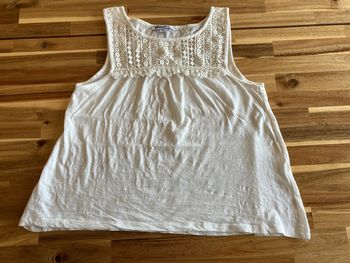 Débardeur avec effet dentelle