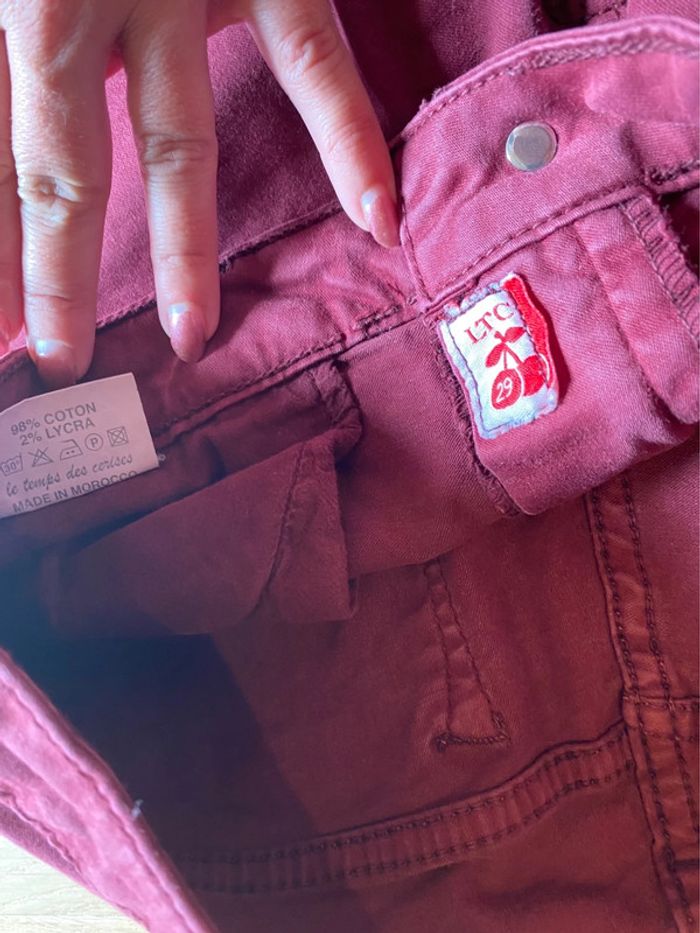 Pantalon Le Temps des Cerises 29 – Prune - photo numéro 2
