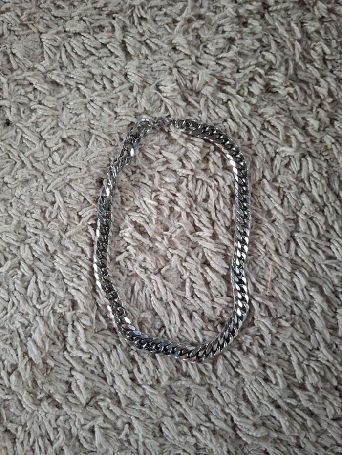Bijoux collier homme en acier inoxydable épaisse et large