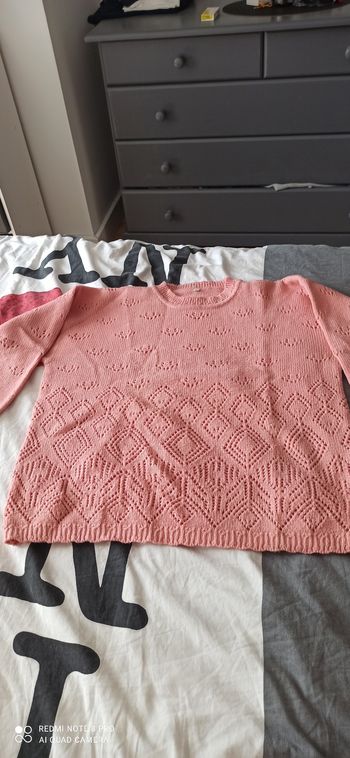 Pull vieux rose t. 46/48