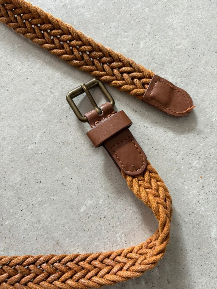 Ceinture tressée marron - photo numéro 2