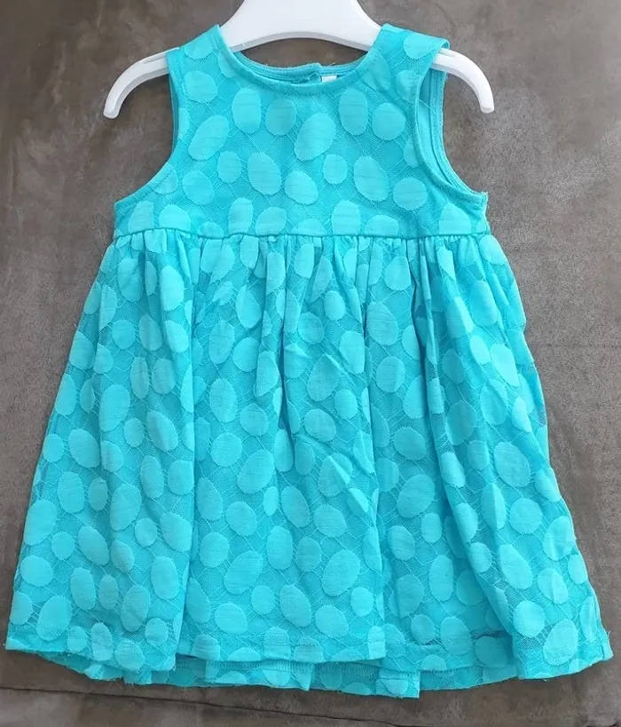 Robe turquoise 12 mois