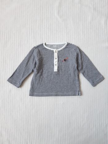 Haut manches longues rayé Boutchou 12 mois