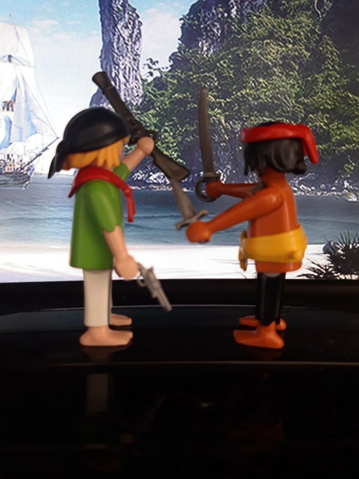 Playmobil 70493 2 Pirates du set Barque des pirates avec requin-marteau - photo numéro 4