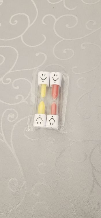 Lot 2 sabliers brossage de dents 3min neuf