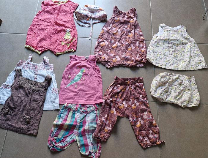 Lot fille été 12mois