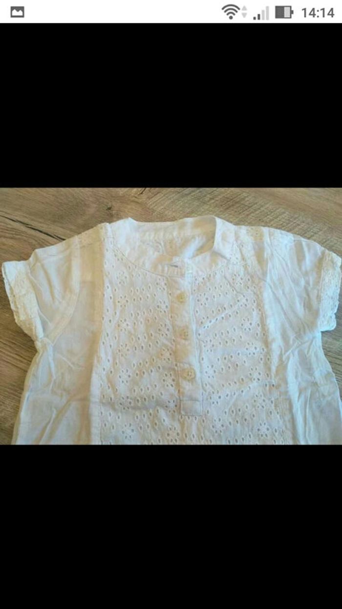 Tunique blanche bébé - photo numéro 3