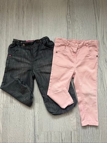 Lot 2 pantalons fille 18 mois / 80 cm – Tape à l’œil & Orchestra