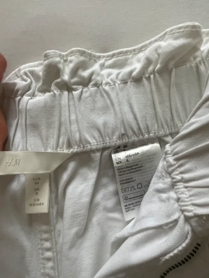 Short en jean blanc - photo numéro 2