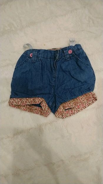 Short bébé fille en jean
